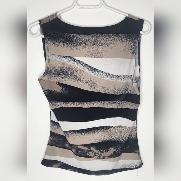 INC printed scoop neck blouse, multi clour, Size M - Picture 4 of 5